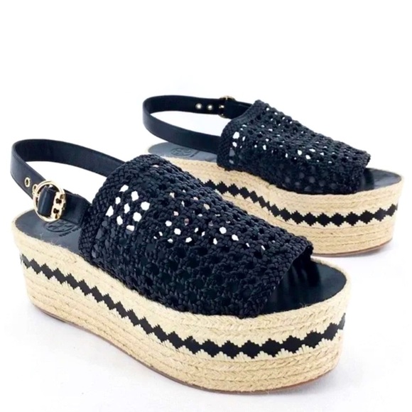 TORY BURCH Dandy Platform Espadrille Sandal - Picture 1 of 11